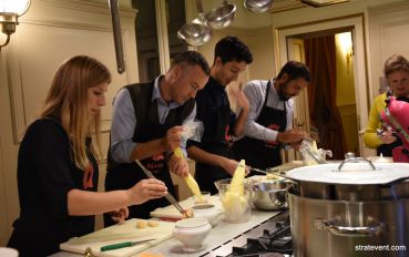 Milan : Team cooking dans un palais historique